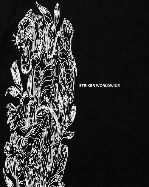 Pre-Order TIGER BLOOM BLACK T-SHIRT